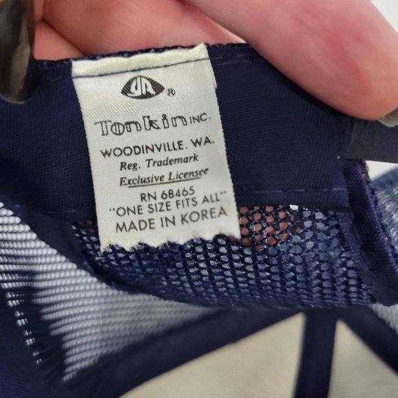 NOS Utility Patch Trucker Hat Tonkin Cap Gold Leaf Vintage Snapback Mesh NEW - Picture 5 of 5